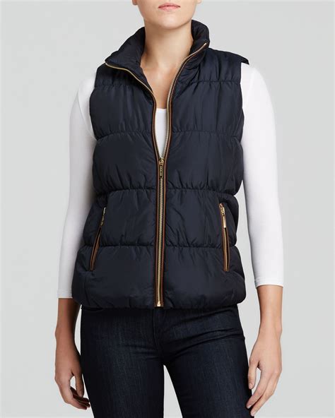 womens michael kors vest|quilted puffer vest with bib.